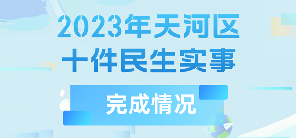 2023年天河區十件民生實事完成情況